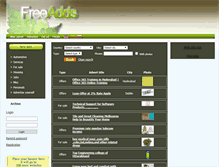 Tablet Screenshot of freeaddlistonline.com